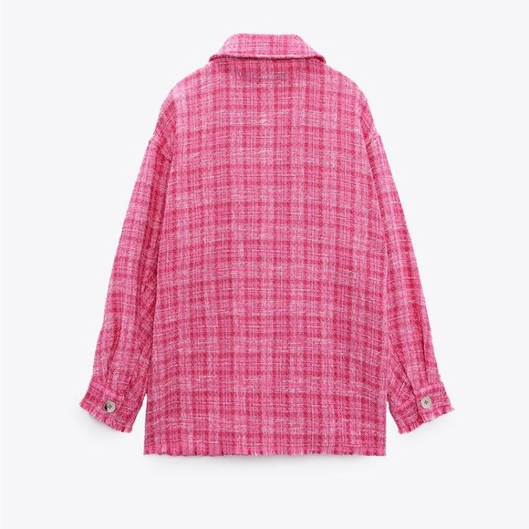 NWT Zara Check Woven Overshirt - Picture 3 of 8